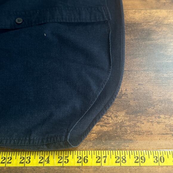 J Crew Mens Button Down Shirt XS Navy Blue 2 Ply 100 Cotton Academia Preppy EUC - Picture 4 of 10